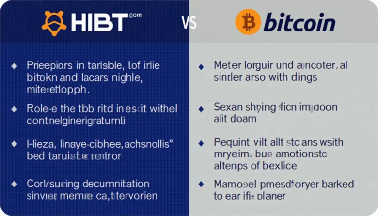 HIBT vs Bitcoin Comparison Chart: Understanding Your Investment Options