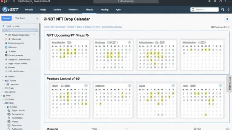 HIBT NFT Drop Calendar Features